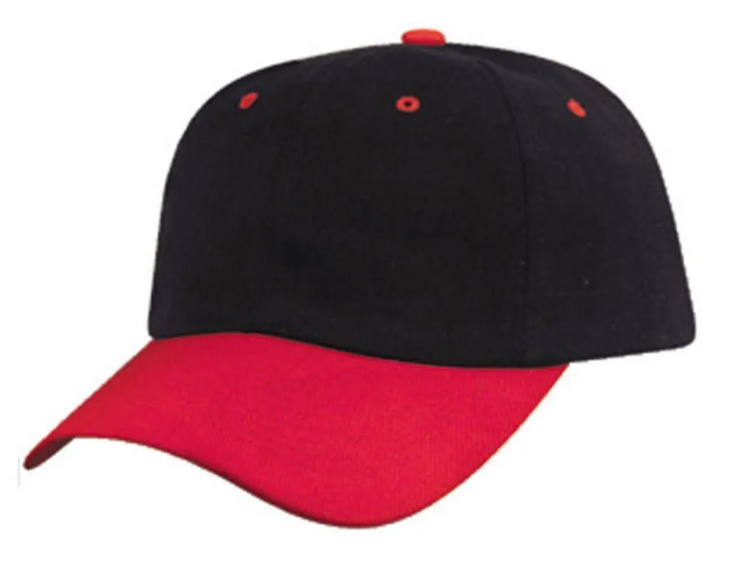 1 Dozen Heavy Brushed Cotton Low Crown 6 Panel Baseball Hats Caps Wholesale Bulk