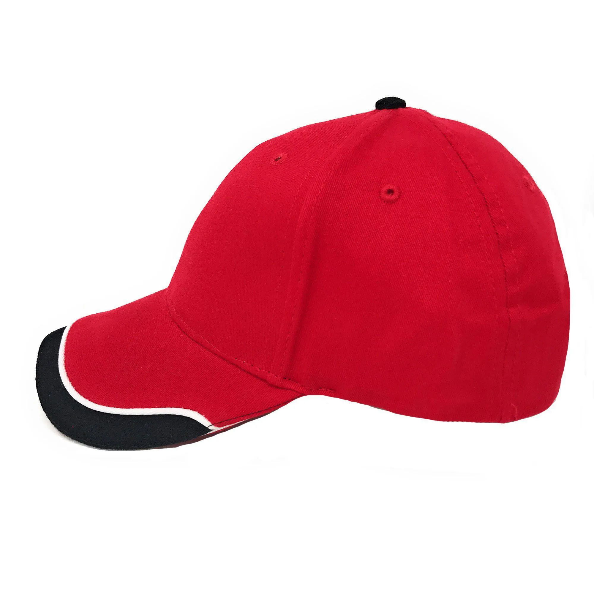 1 Dozen Low Crown Racing Baseball Hats Caps U-Cap Sandwich Cotton Wholesale Bulk