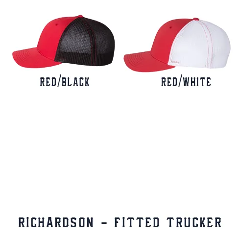 2 Line Passport Custom Hat - Fitted Trucker