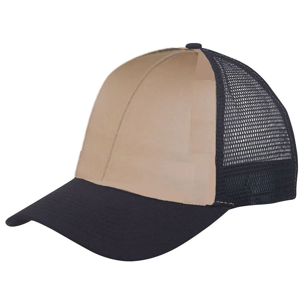 75 Lot Low Crown Cotton Twill 6 Panel Mesh Baseball Trucker Hats Wholesale Bulk