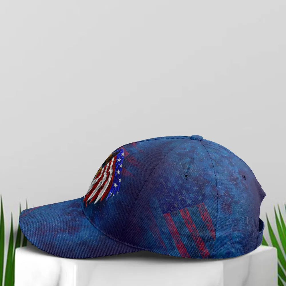 American Flag Eagle Wings Blue Baseball Cap Coolspod