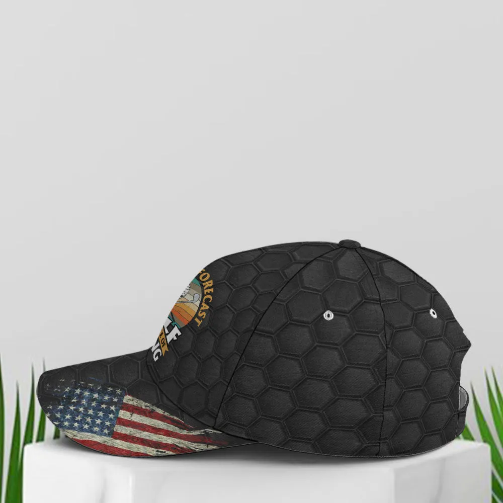 American Flag Golf With A Chance Of Drinking Baseball Cap Coolspod