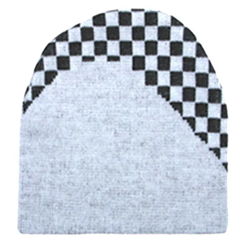 Auto Racing Flag Checkers Warm Winter Beanies Hats Caps Unisex