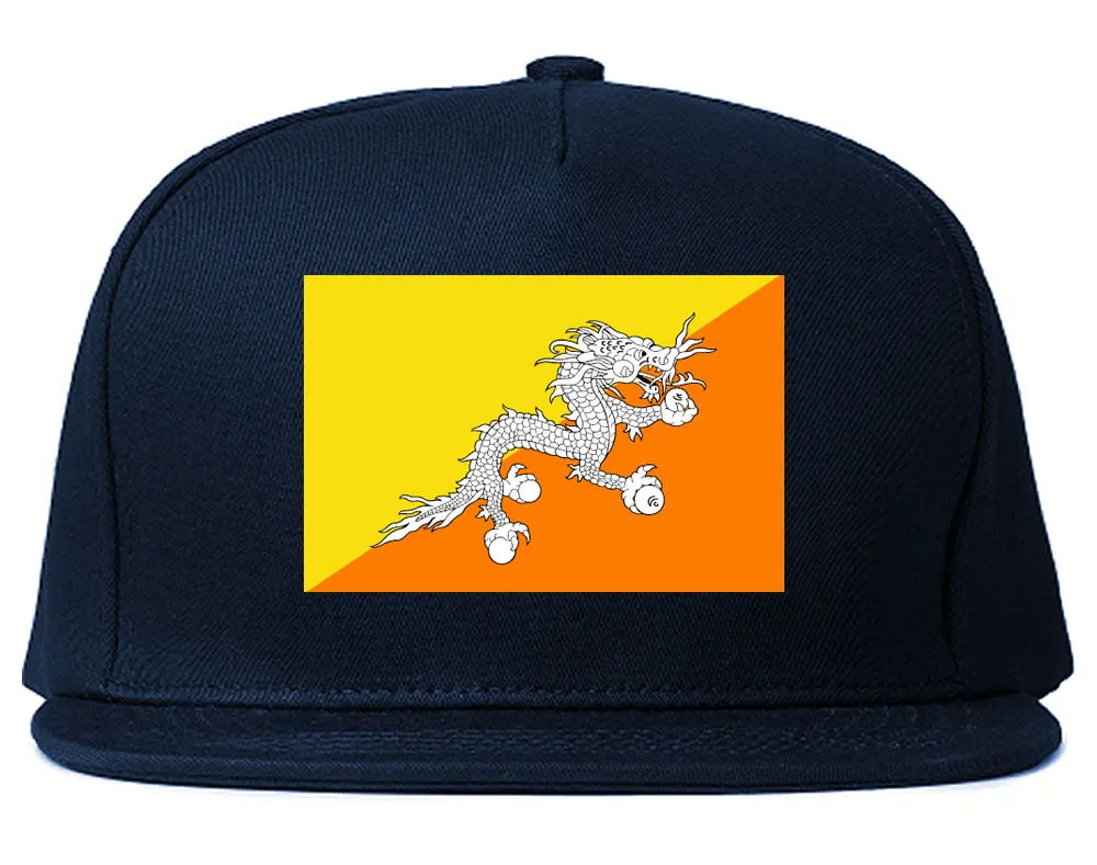 Bhutan Flag Country Printed Snapback Hat Cap