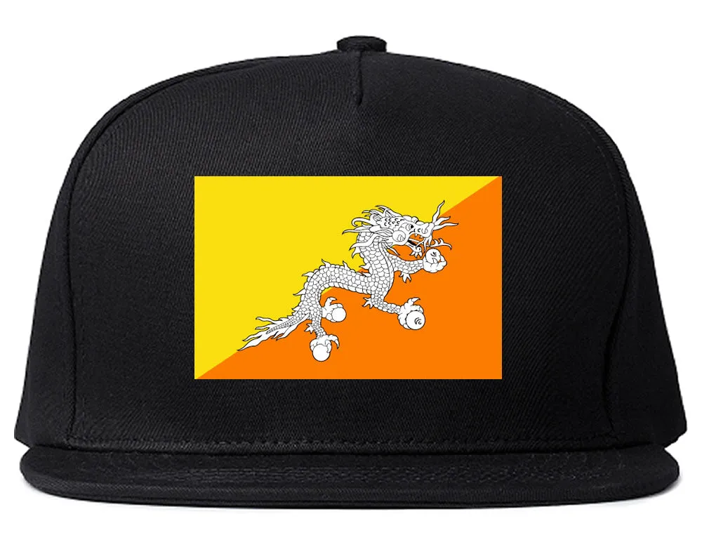 Bhutan Flag Country Printed Snapback Hat Cap