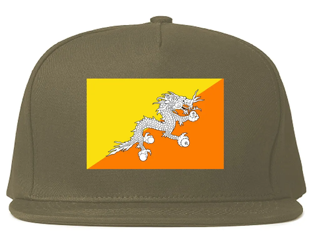 Bhutan Flag Country Printed Snapback Hat Cap