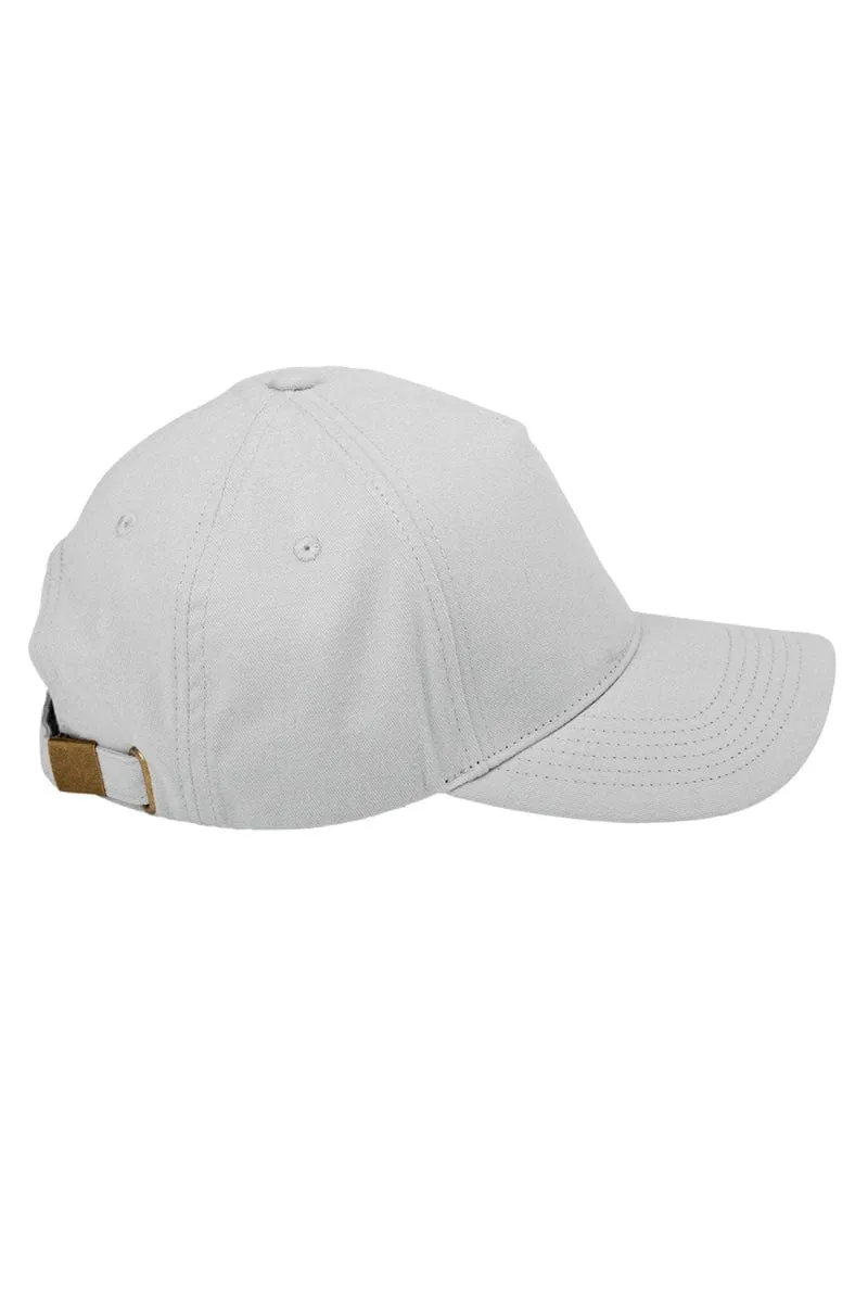 Big Accessories BX034: 5-Panel Brushed Twill Cap