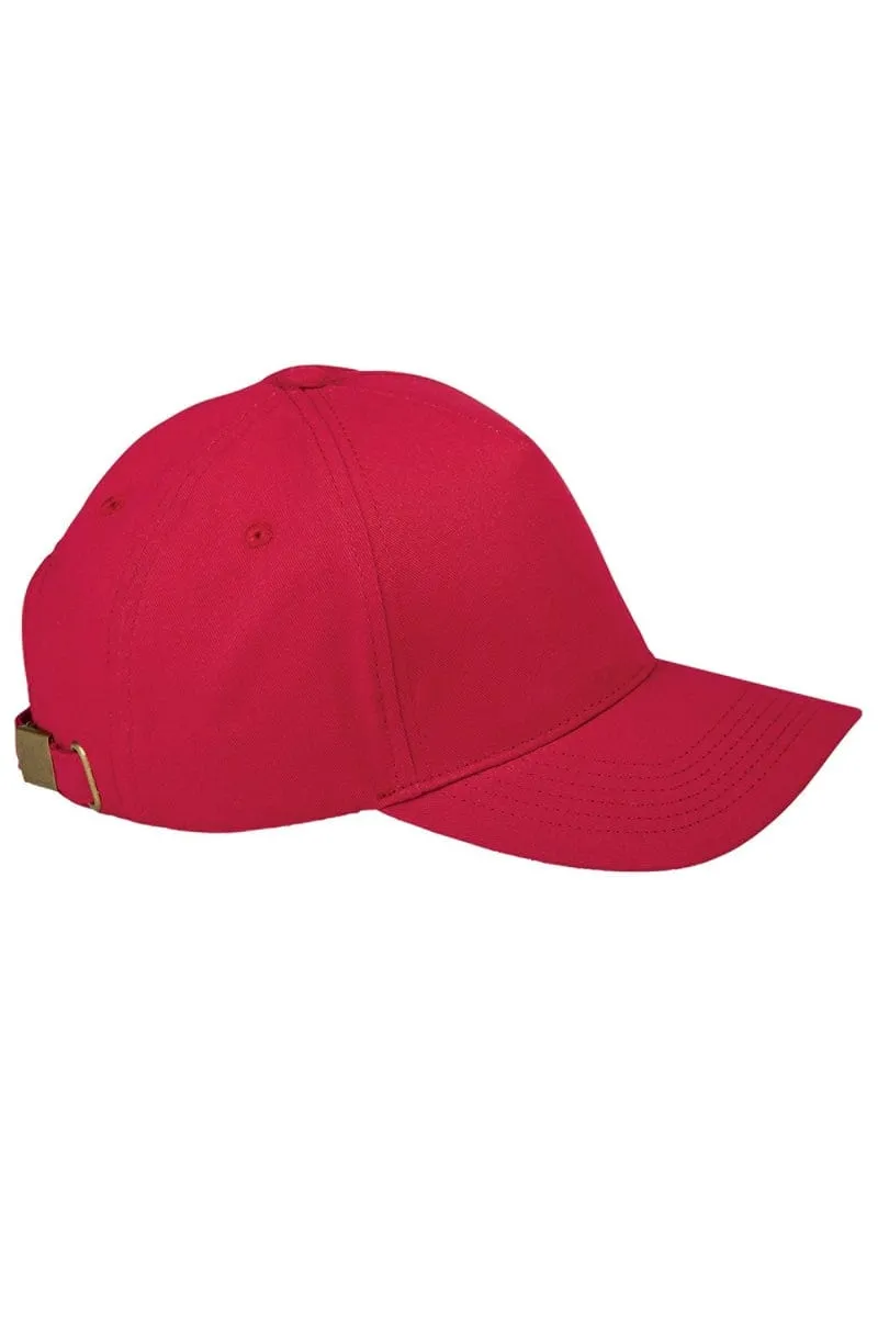 Big Accessories BX034: 5-Panel Brushed Twill Cap