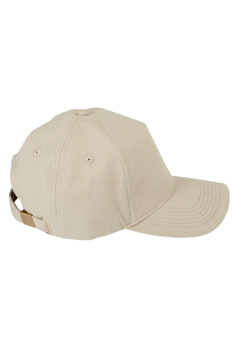 Big Accessories BX034: 5-Panel Brushed Twill Cap