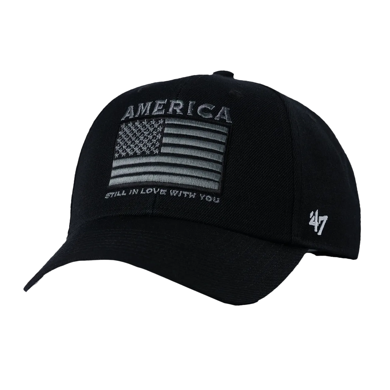 Black and White Clint Black ’47 America Hat