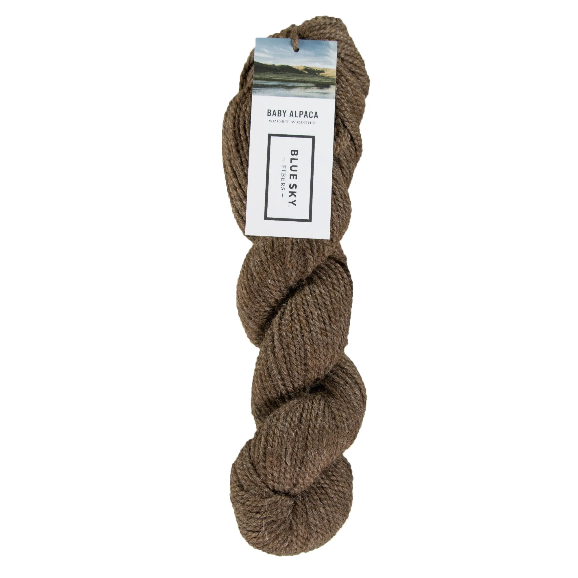 Blue Sky Fibers Baby Alpaca Yarn - 506 - Streaky Brown