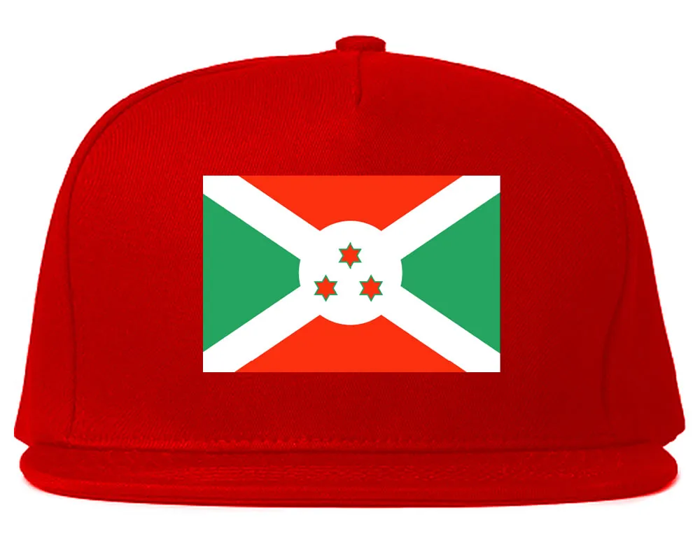 Burundi Flag Country Printed Snapback Hat Cap
