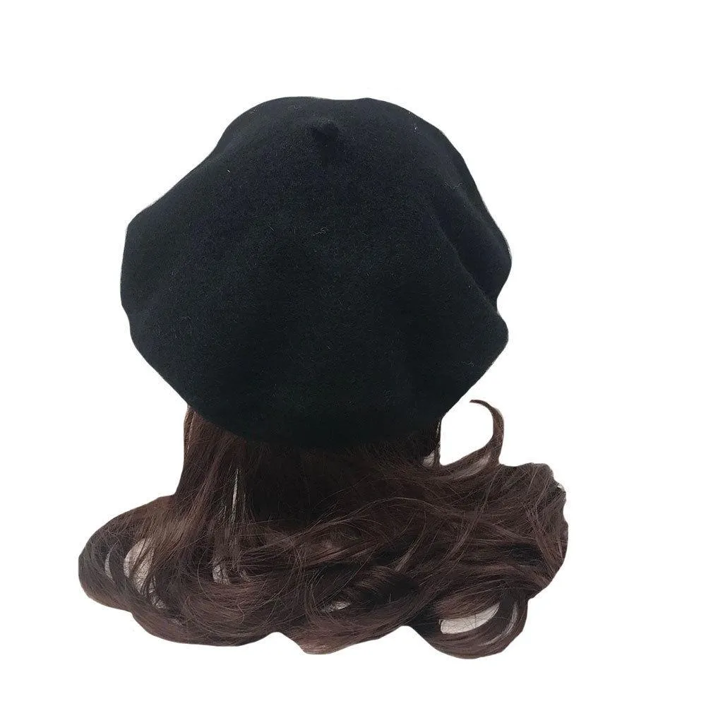 Casaba Women's Wool Warm Beret French Style Artsy Lightweight Fashion Hats Caps