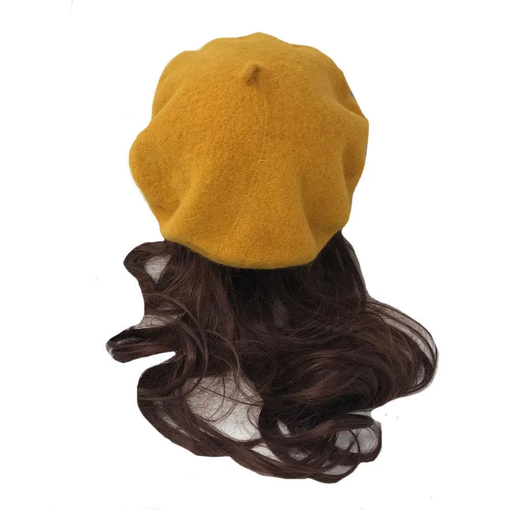 Casaba Women's Wool Warm Beret French Style Artsy Lightweight Fashion Hats Caps