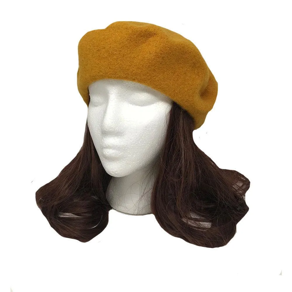 Casaba Women's Wool Warm Beret French Style Artsy Lightweight Fashion Hats Caps