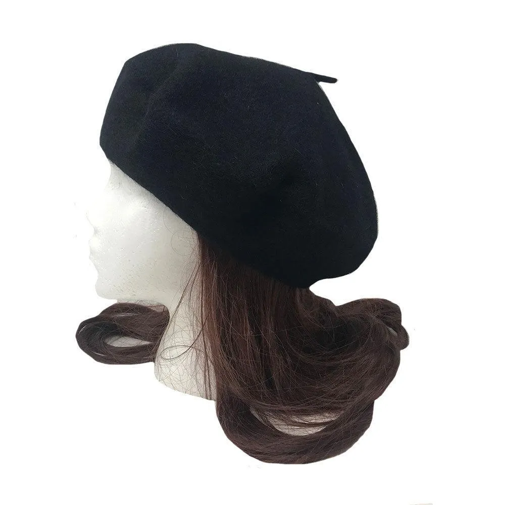 Casaba Women's Wool Warm Beret French Style Artsy Lightweight Fashion Hats Caps