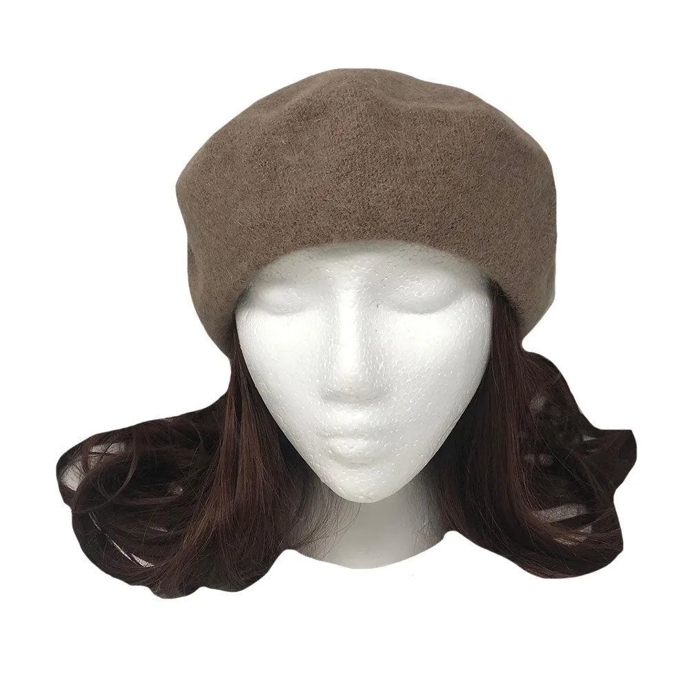 Casaba Women's Wool Warm Beret French Style Artsy Lightweight Fashion Hats Caps