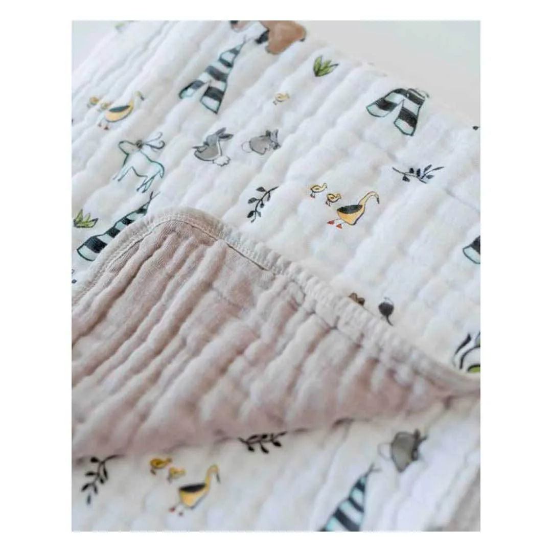 Cotton Muslin Quilt – Forest Friends