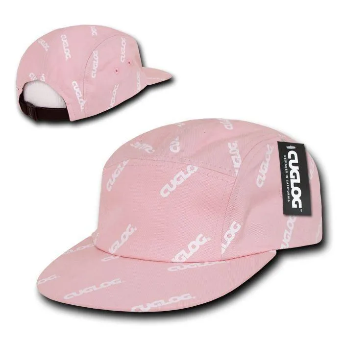 Cuglog Logo Printed 5 Panel Racer Racing Jockey Biker Caps Hats