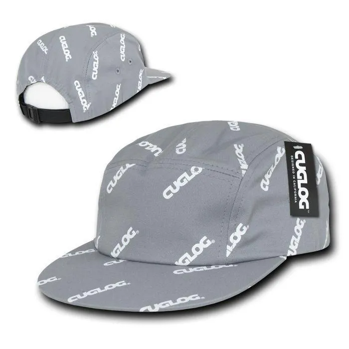 Cuglog Logo Printed 5 Panel Racer Racing Jockey Biker Caps Hats