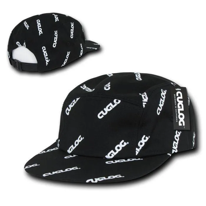 Cuglog Logo Printed 5 Panel Racer Racing Jockey Biker Caps Hats
