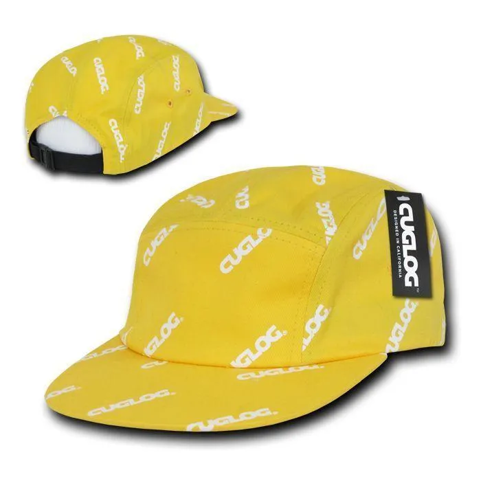 Cuglog Logo Printed 5 Panel Racer Racing Jockey Biker Caps Hats