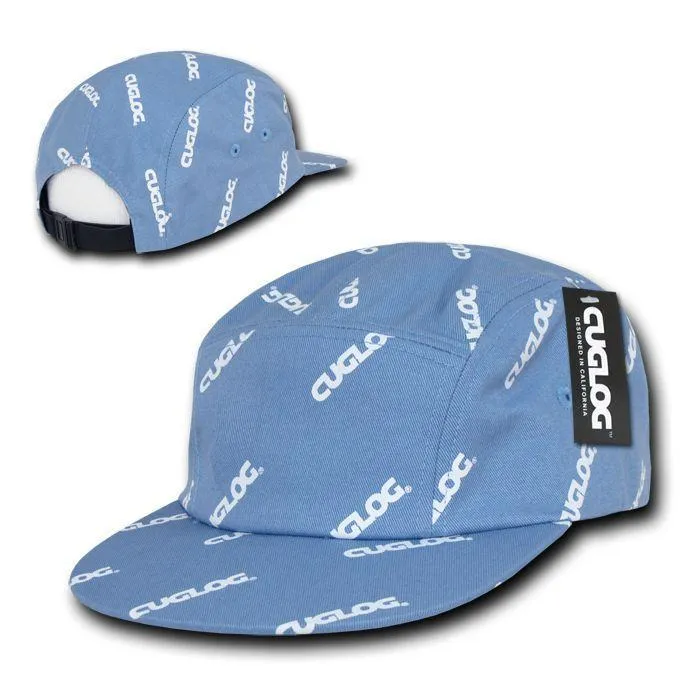 Cuglog Logo Printed 5 Panel Racer Racing Jockey Biker Caps Hats