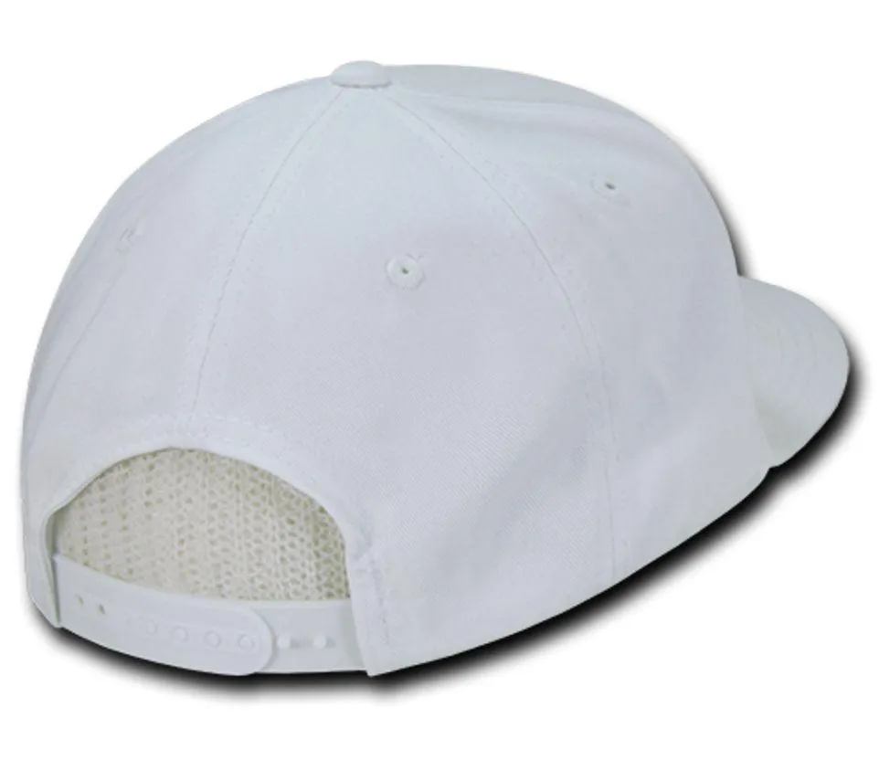 Decky Flat Bill Snapback Cotton Two Tone Baseball Green Under Visor Hats Caps