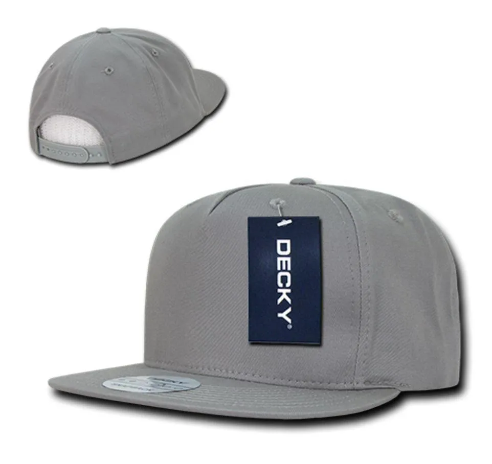 Decky Flat Bill Snapback Cotton Two Tone Baseball Green Under Visor Hats Caps