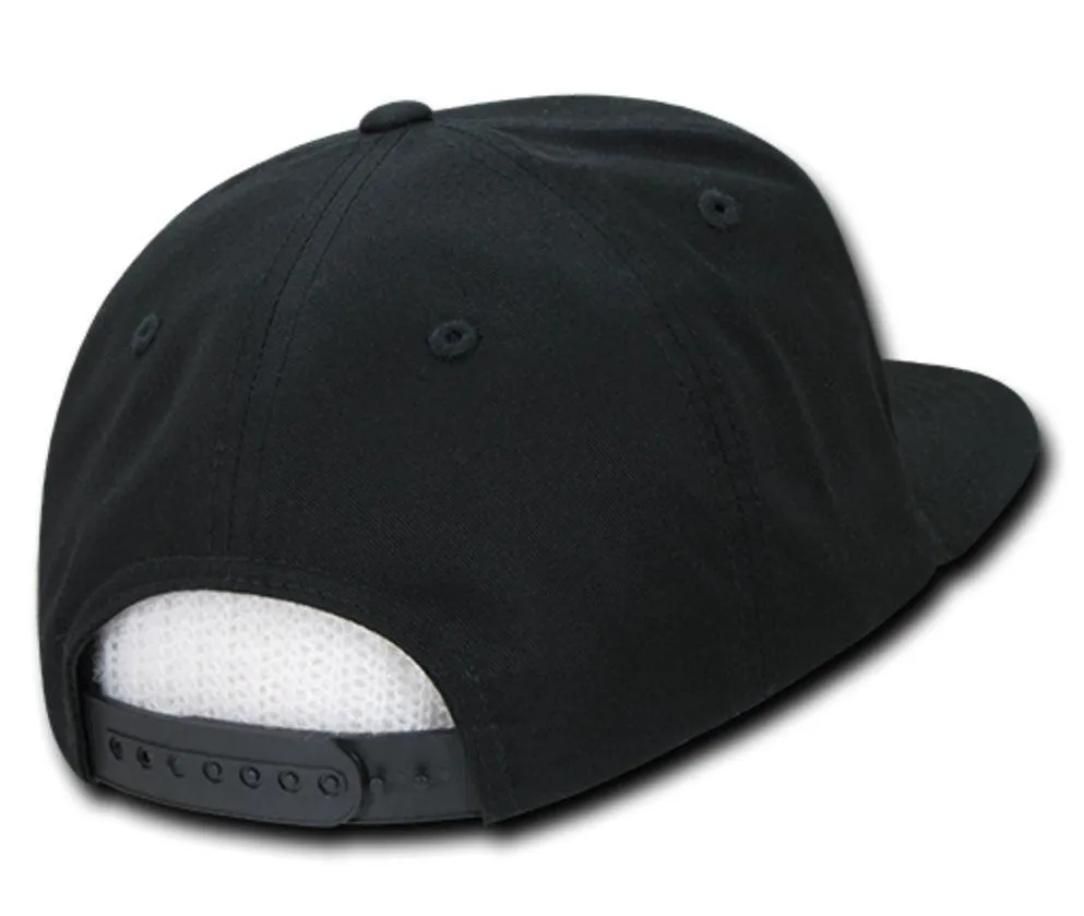 Decky Flat Bill Snapback Cotton Two Tone Baseball Green Under Visor Hats Caps