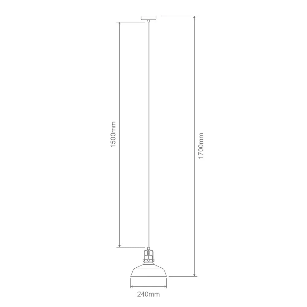 Domus HOIST/GLASS 1XE27 PENDANT