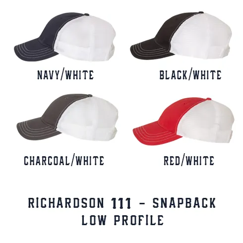 Engine Number Outlined Custom Hat - Snapback Trucker Low Profile