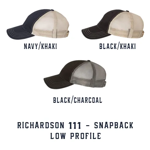 Engine Number Outlined Custom Hat - Snapback Trucker Low Profile