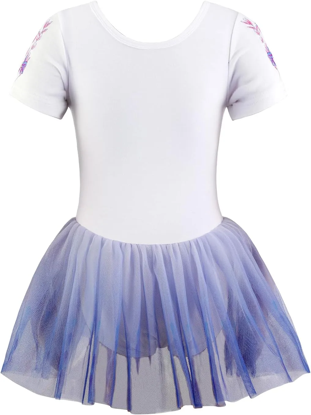 EQSJIU Unicorn Ballet Leotards with Tutu for Girls Toddlers Dance Cotton Tulle Skirts Dress
