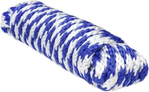 Extreme Max 3008.0223 Solid Braid MFP Utility Rope - 1/2" x 50', Blue/White