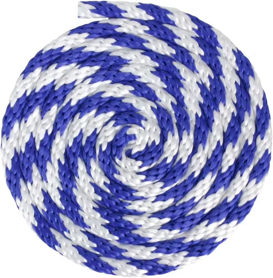 Extreme Max 3008.0223 Solid Braid MFP Utility Rope - 1/2" x 50', Blue/White