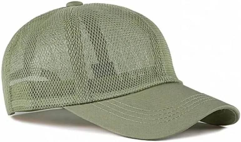 FASHIXD Mesh Baseball Cap for Men Women Summer Breathable Trucker Hats Adjustable Outdoor Sports Running Hats