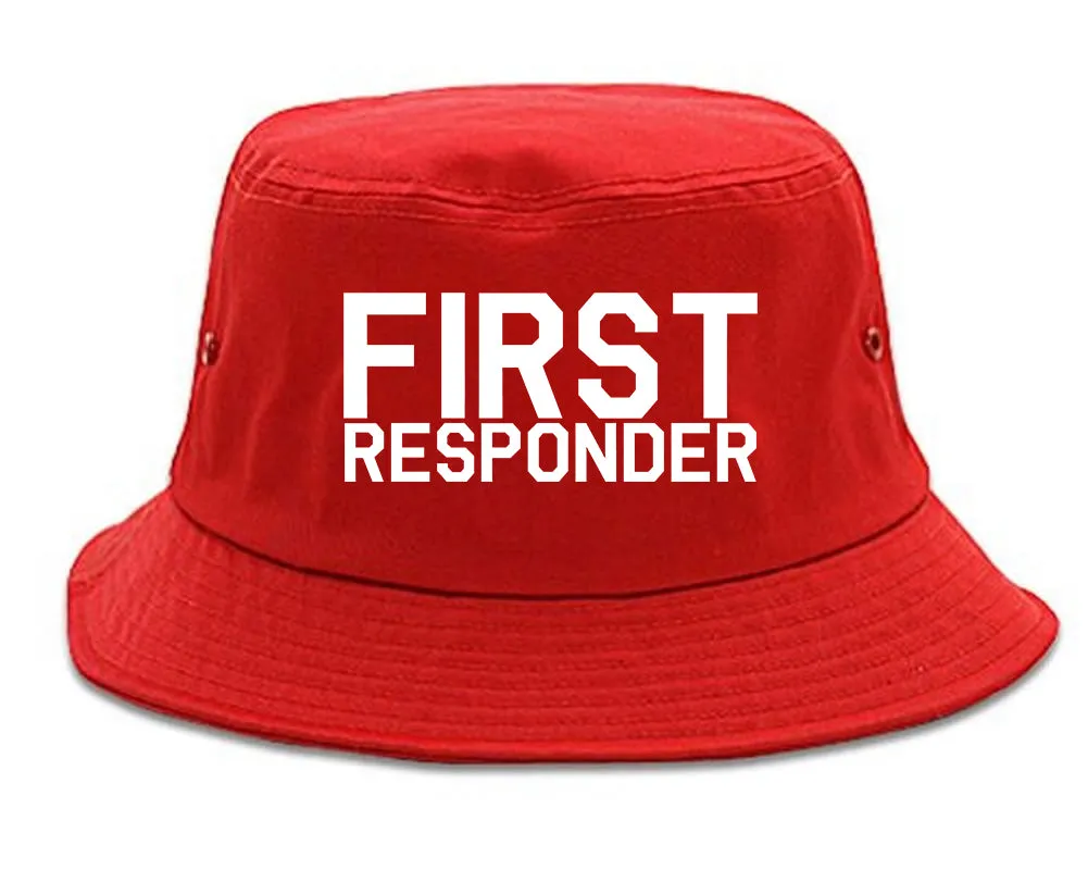 First Responder Firefighter Mens Bucket Hat