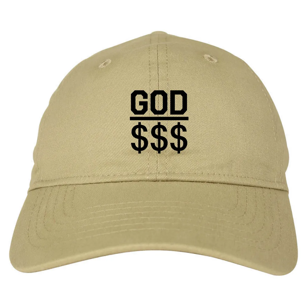 God Over Money Mens Dad Hat Baseball Cap
