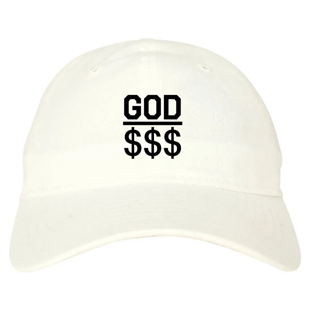 God Over Money Mens Dad Hat Baseball Cap