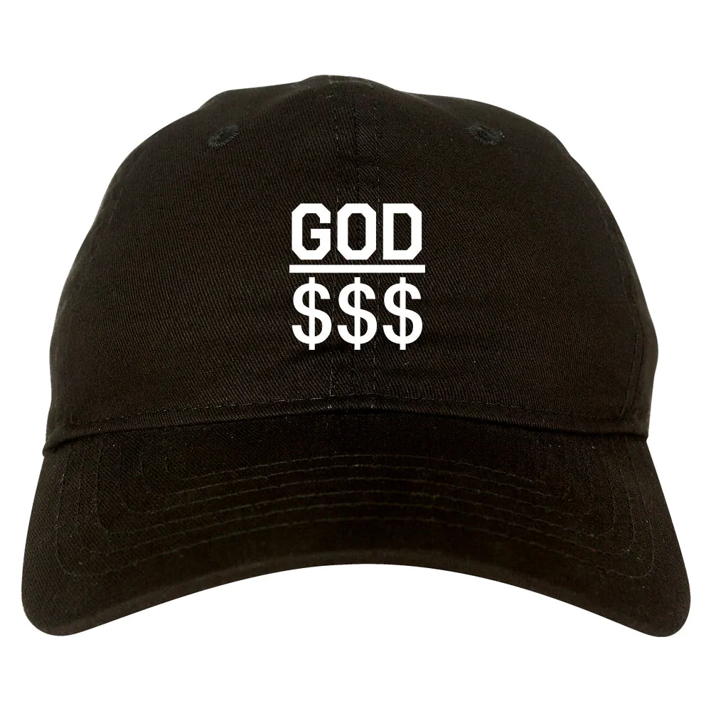 God Over Money Mens Dad Hat Baseball Cap