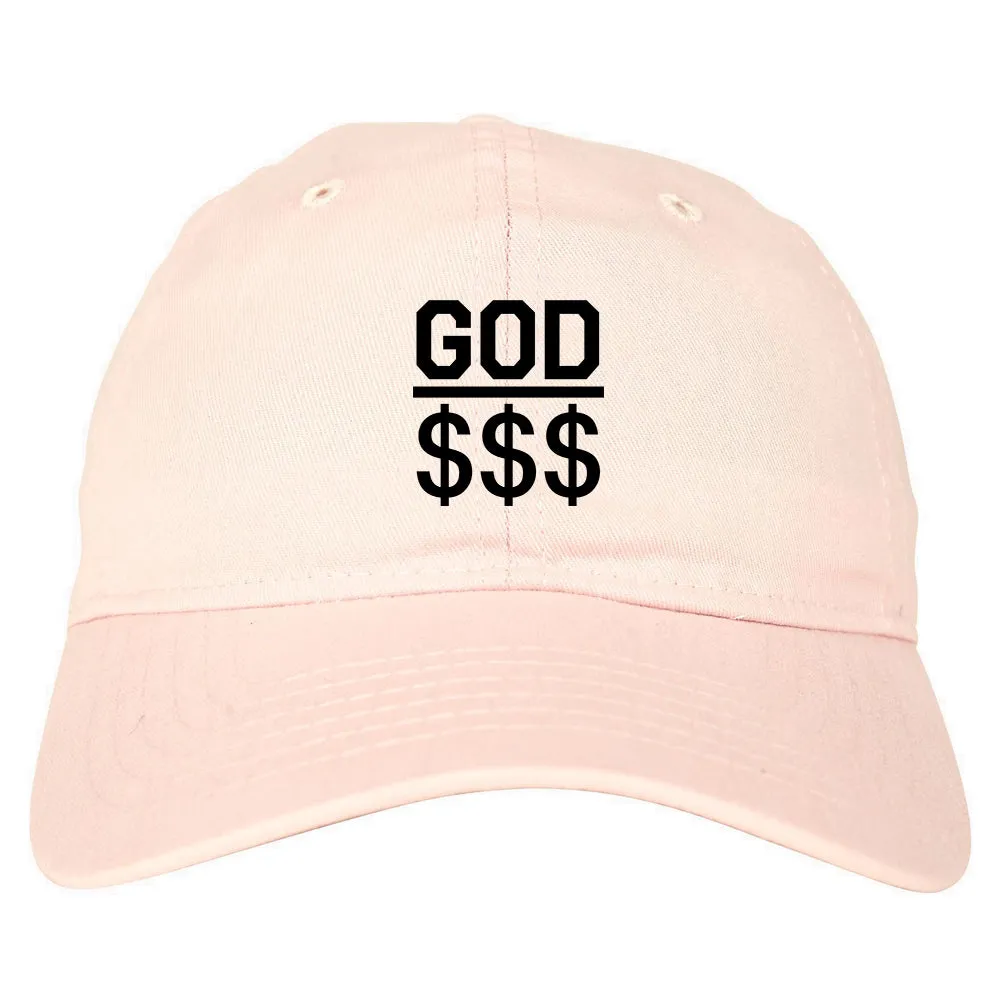 God Over Money Mens Dad Hat Baseball Cap