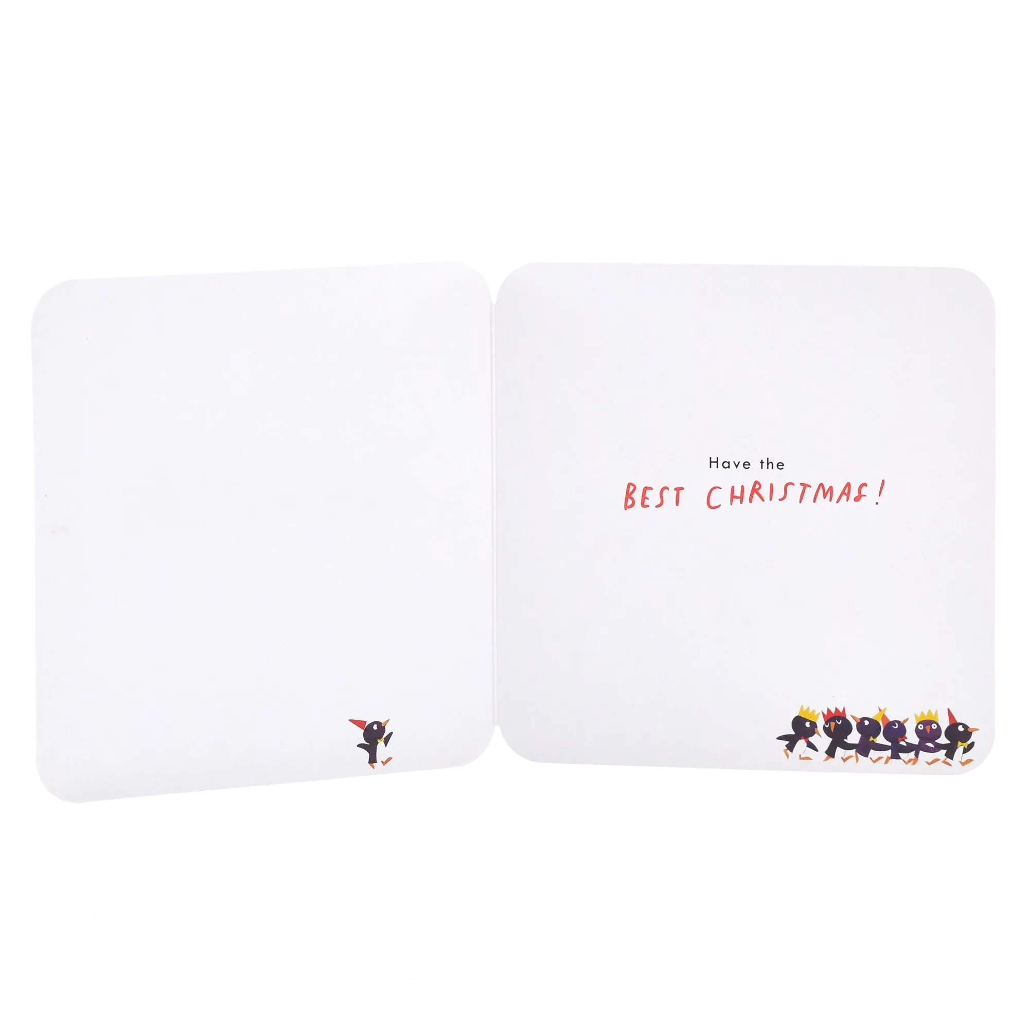 Hallmark Christmas Card To All  - Penguin Parade