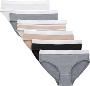 Hanes Girls' Originals Underwear,Boys'hort and Hipster Stretch Cotton,6-pack
