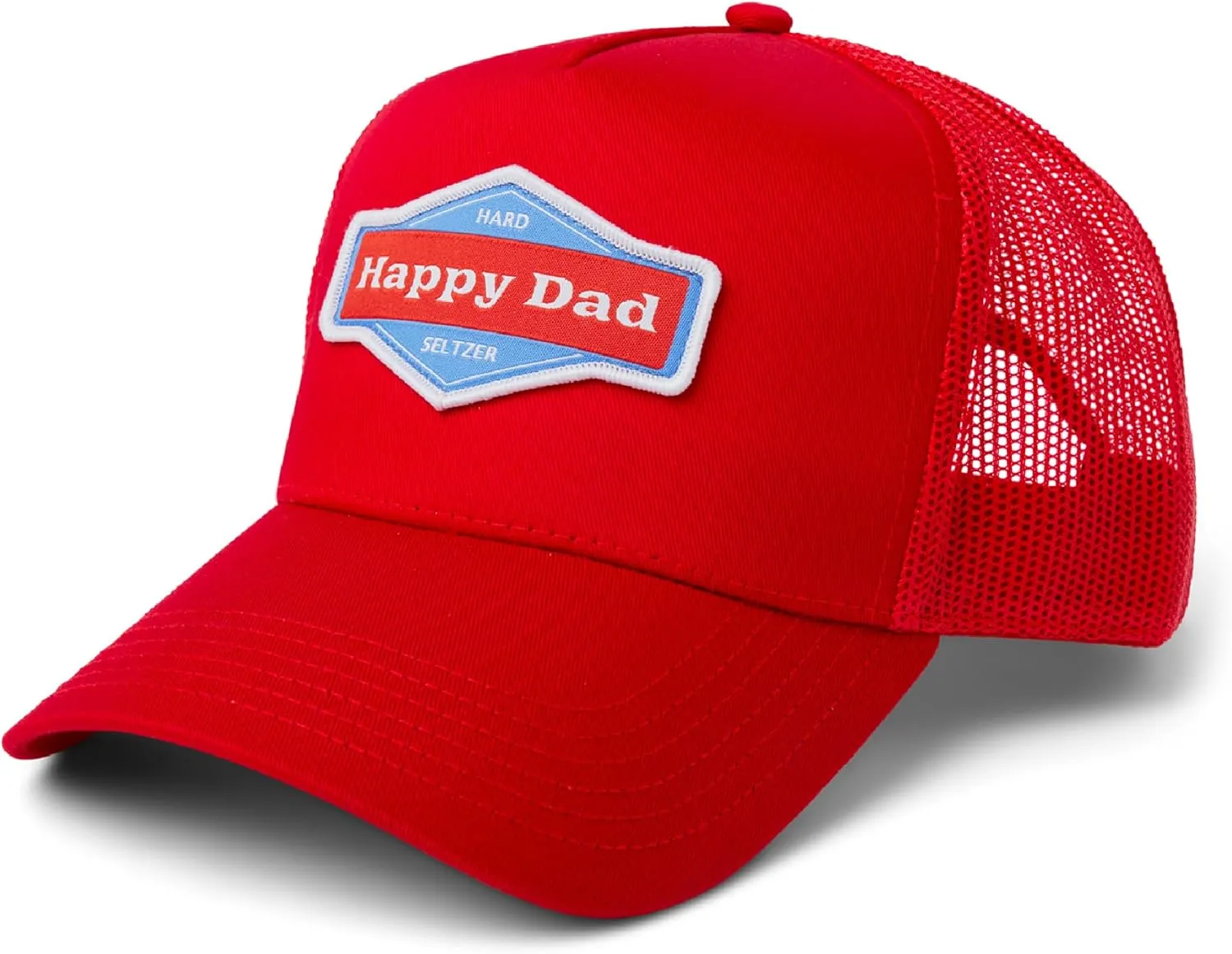 Happy Dad Hats for Men and Women, Available in Trucker Hat, 6 Panel Snapback Hat or Baseball Cap, Holiday & Birthday Gifts