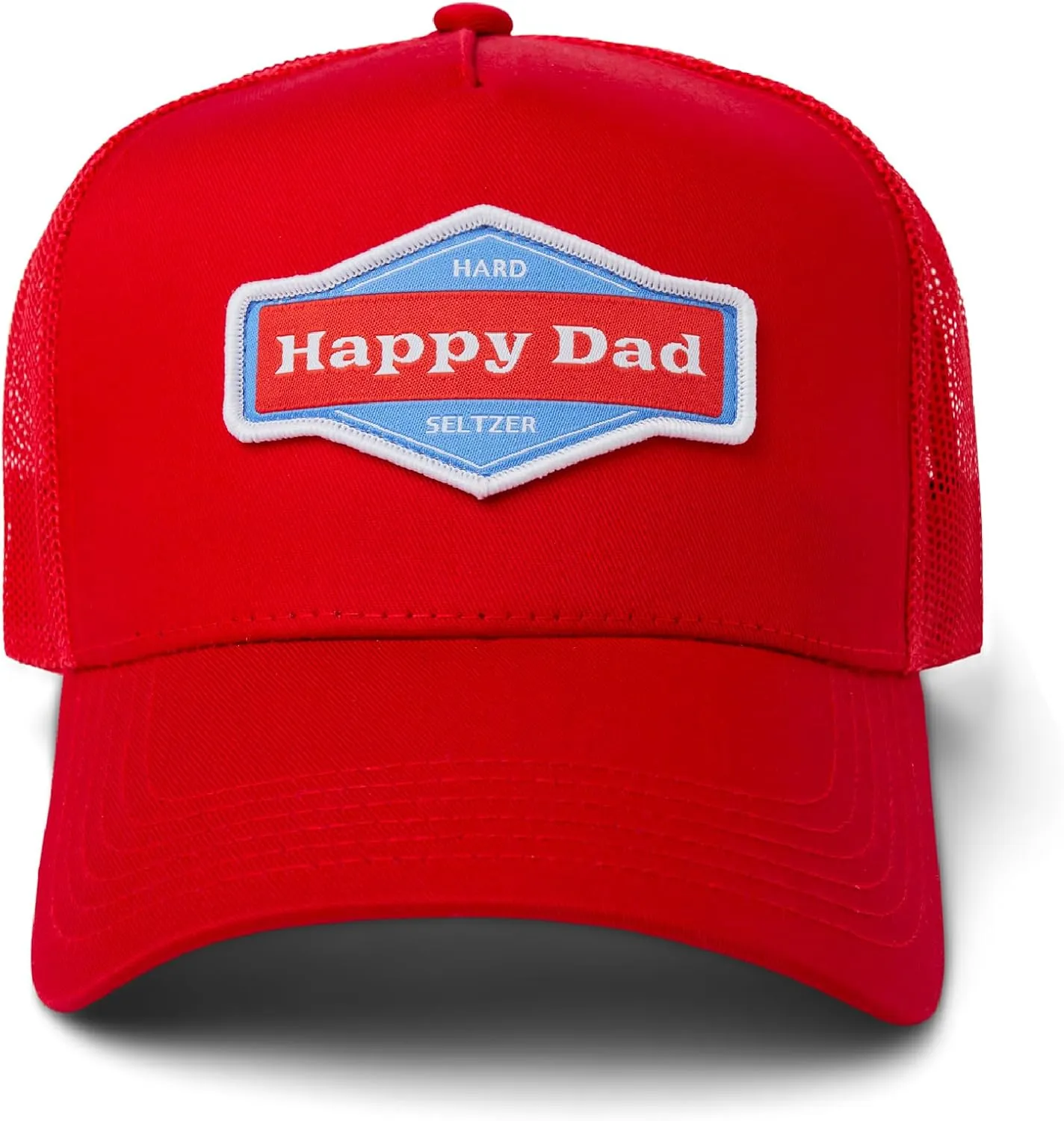 Happy Dad Hats for Men and Women, Available in Trucker Hat, 6 Panel Snapback Hat or Baseball Cap, Holiday & Birthday Gifts