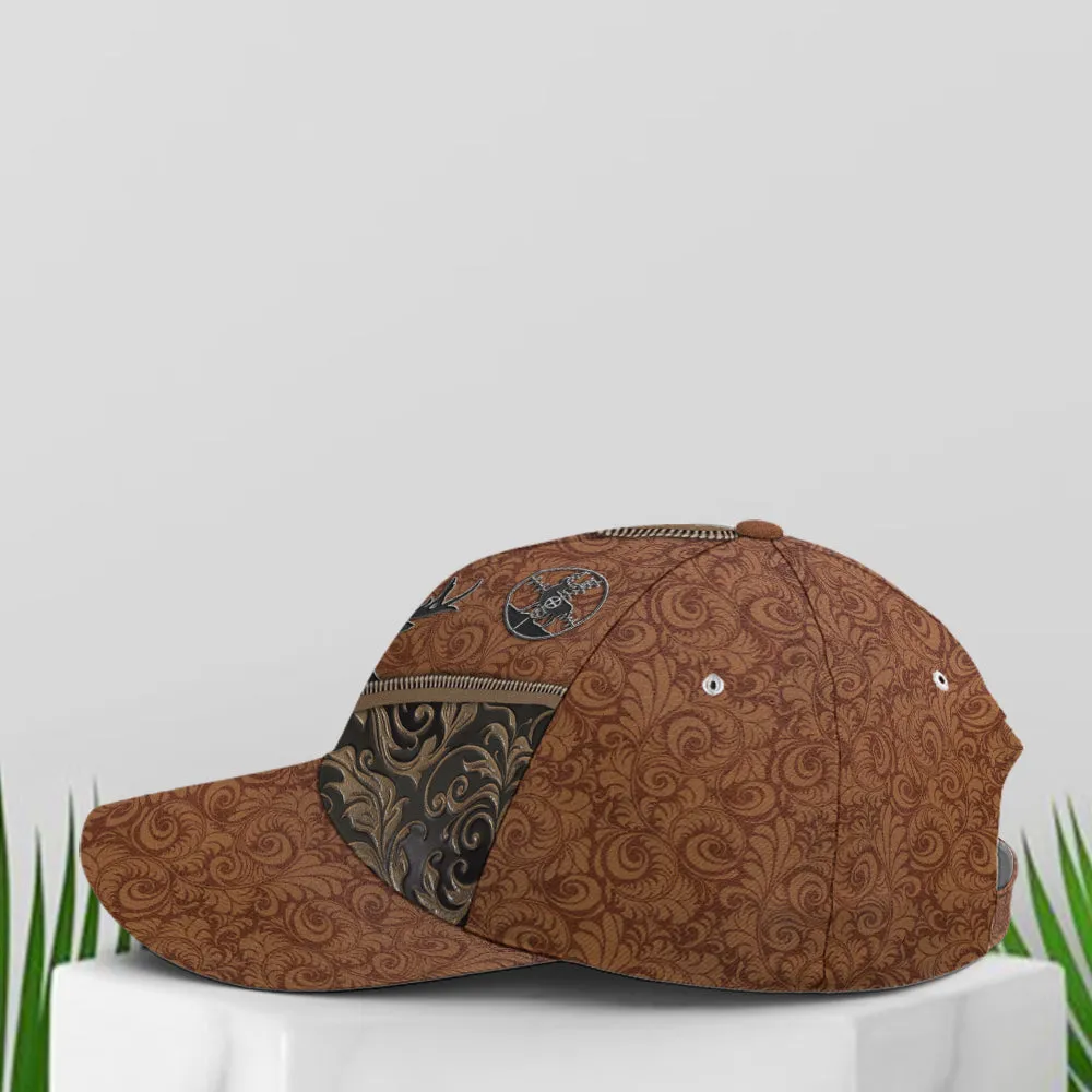 Hunting Deer Leather Style Baseball Cap Coolspod