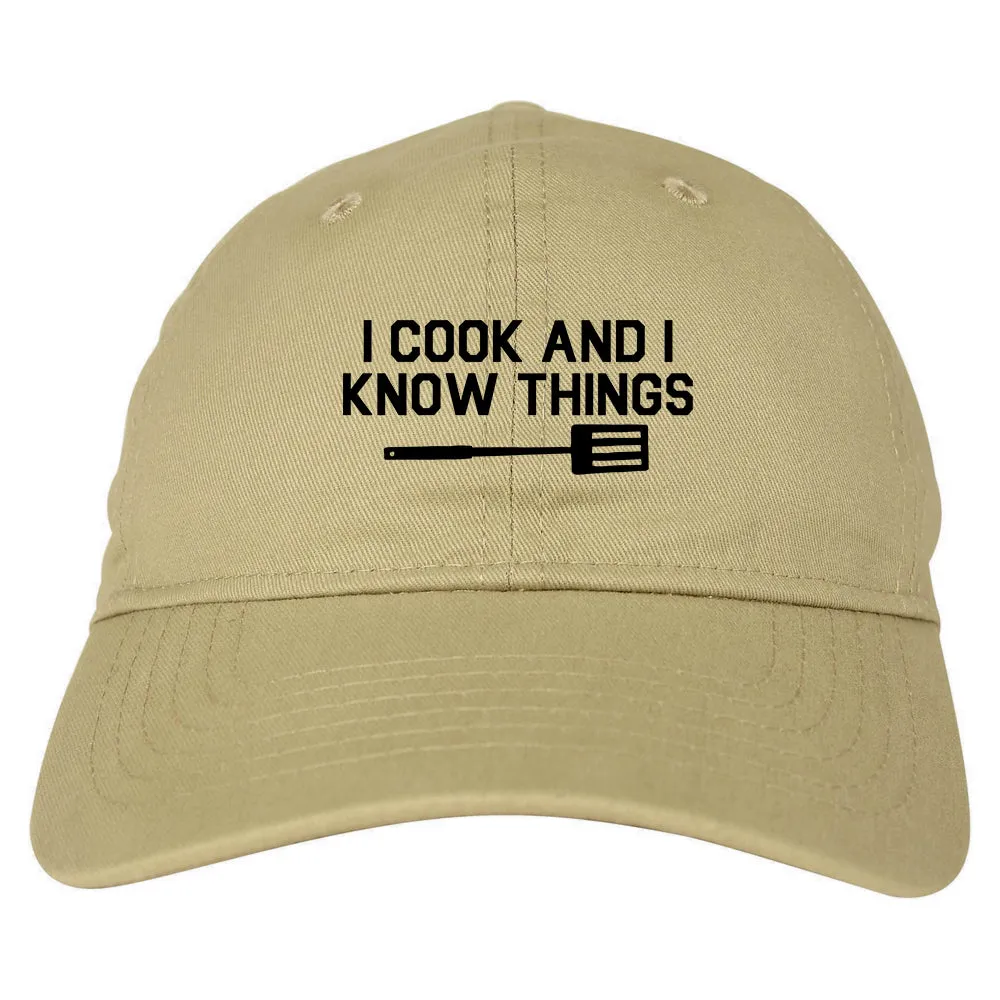 I Cook And I Know Things Chef Mens Dad Hat Baseball Cap