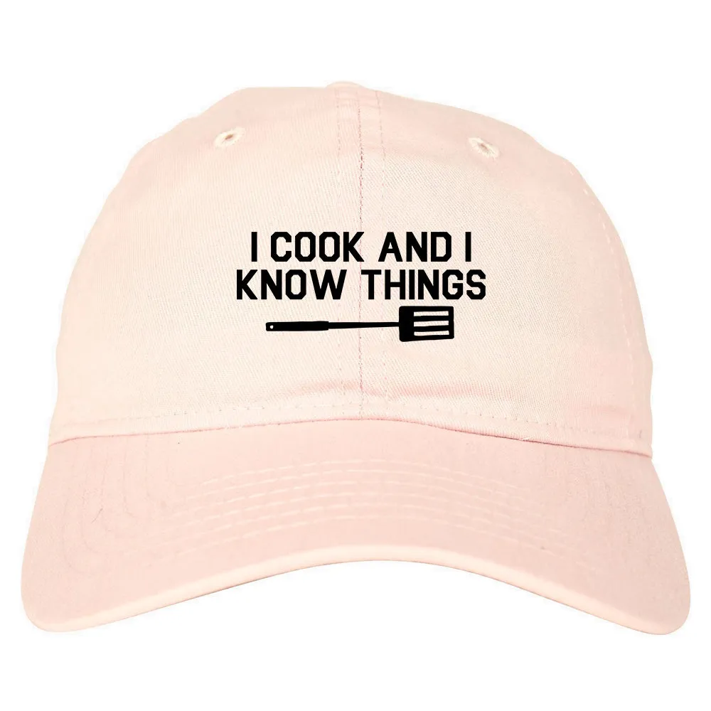 I Cook And I Know Things Chef Mens Dad Hat Baseball Cap