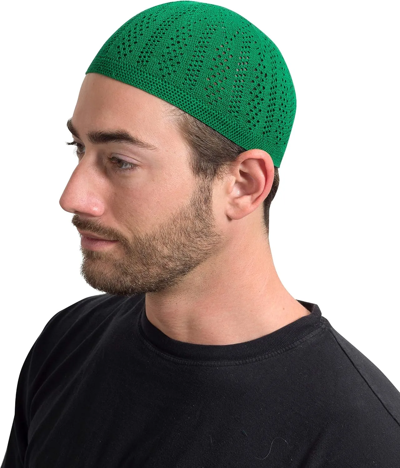 Lightweight Solid Color Turkish Crochet Kufi for Men